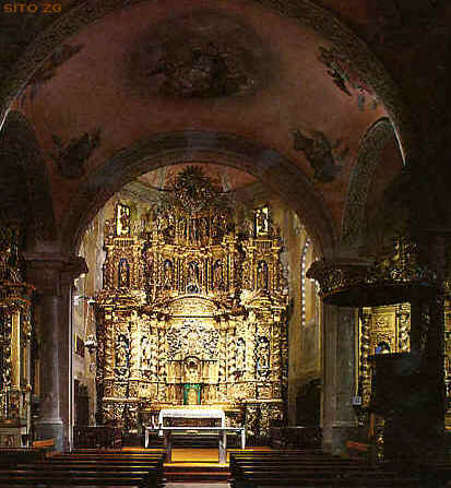 Antagnod,  l'altare dorato realizzato con l'oro di Chamousira [Ciamusira]