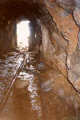 Il primo tratto della 7 fenillaz alla miniera d'oro di Brusson
