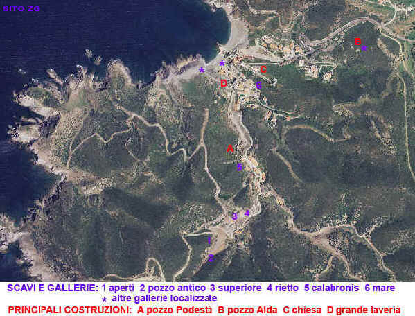 miniere di Argentiera foto/mappa DI PROPRIETA' PAOLO E LUCA