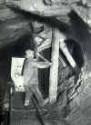 foto di tramoggia al tempo dei lavori, miniere di Cogne, val d'aosta